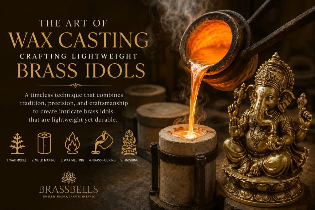 The Art of Wax Casting: Crafting Lightweight Brass Idols
