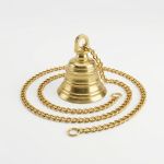 Handcrafted Brass Hanging Temple Bell with Chain (3 Inch, 250g) – photo 2