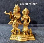 Brass Radha Krishna 3.5Kg 9"Inch