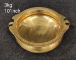 Brass Plain Bawl Urli. 3kg, 10''