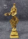 Brass Krishna Idols 2 Kg 11.2" Inches