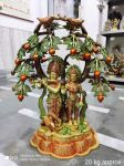 Brass Radha Krishna Tree Idol 20Kg 24"Inch