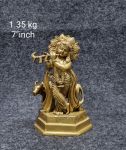 Brass Radha Krishna Krishana 1.35 Kg 7" Inches