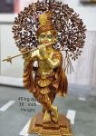 Brass Radha Krishna Idol 40Kg 38"Inch