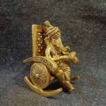Brass Ganesh Chair 2.4Kg 6" Inches