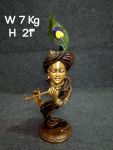 Brass Decorative Krishna Idols 7 Kg 21" Inches