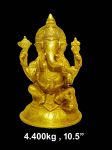 Brass Ganesh 4.400 Kg 10.5" Inches