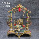 Brass Radha Krishna Jhula 7.25Kg 19''
