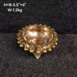 Brass Urli Ghongru with stand 1.2kg 6''*3.5''