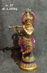Brass Krishna Idol 6.200Kg 20''Inches