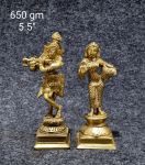 Brass Radha Krishna 650Gm 5.5"Inches