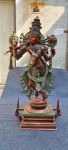 Large Standing Brass Krishna with Flute – photo 2