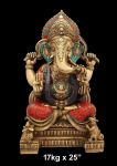 Brass Ganesh 17 Kg 25" Inches D