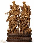 Brass Radha Krishna with Base Idols 36Kg 30"Inches
