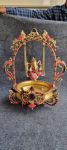 Brass Urli Jhula Ganesh. 10.7kg, 24''