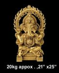 Brass Ganesh 20 Kg 21"x25" Inches