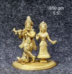 Brass Radha krishna 850Gm 5.5"Inches