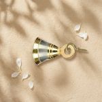 Brass Hanging Bells with J Hooks Silver Gold Finish