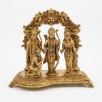 Brass Ram Darbar Statue with Ornate Arch (7.5" / 1.15 kg) – photo 3