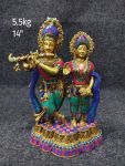 Brass Radha Krishna 5.5Kg 14"Inches