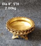 Brass Ghungroo Urli With Stand. 2kg, 8''
