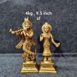 Brass Radha Krishna 4Kg 9.5"Inch Sf