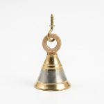 Brass Hanging Bells with J Hooks Silver Gold Finish – photo 2