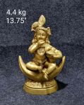 Brass Makhan Krishna Idols 4.4 Kg 13.75" Inch