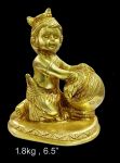 Brass Makhan Krishna 1.5 Kg 6.5" Inches