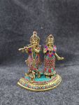 Brass Radha Krishna Idol