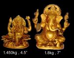 Brass Ganesh 1.450 Kg 4.5" Inches