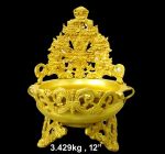 Brass Elephant Jali Urli. 6kg, 12''*13''