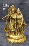 Brass Radha Krishna 5.600Kg 11"Inches