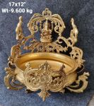 Brass Gaj Ganesha Urli.9.6kg, 17''*12''