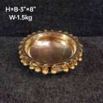 Brass Urli Ghongru 1.5kg, 8''