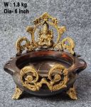 Brass Laxmi Urli. 1.8 kg, 6''