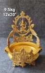 Brass Big Laxmi Urli. 9.5 kg, 12''*20''
