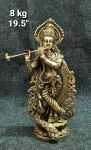 Brass Radha Krishna Krishana 8Kg 19.5"Inches
