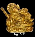 Brass Ganesh 1 Kg 5.5 " Inches