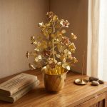 Handcrafted Brass Rose Tree in Pot (2 Ft / 750g) – photo 3
