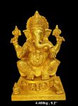 Brass Ganesh 4.200 Kg 9.2" Inches