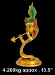 Brass Decorative Krishna 4.200Kg 13.5"Inches