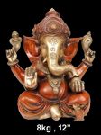 Brass Ganesh 8 Kg 12" Inches