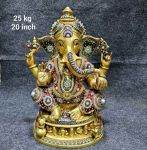 Brass Ganesha 25 Kg 20" Inches dupli