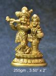 Brass Radha Krishna 255Gm 3.5*2"Inches