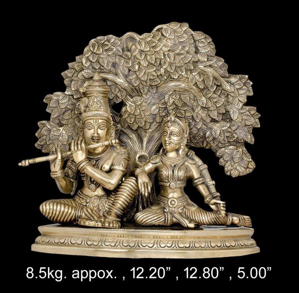 Brass Radha Krishna 8.500Kg 12.20"Inc
