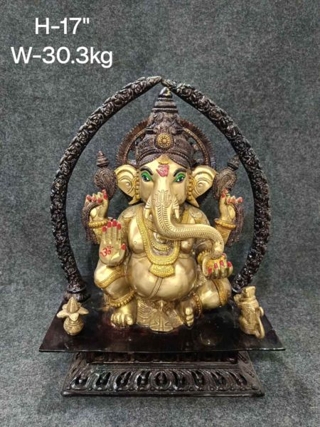 Brass Ganesh 30 Kg 21" Inches