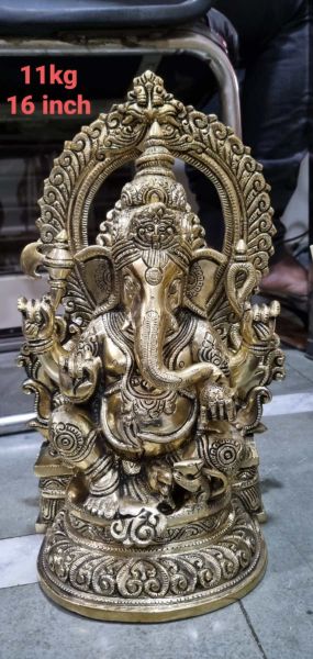 Brass Ganesh 11 Kg 16" Inches