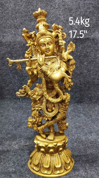 Brass Radha Idols 5.4Kg 17.5"Inches