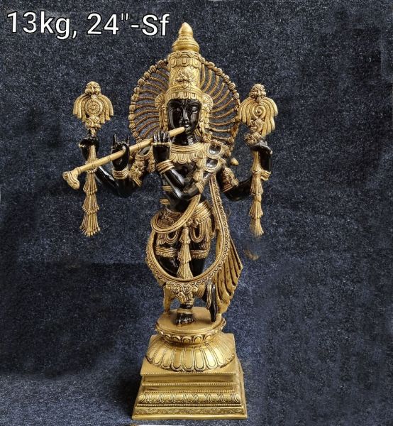 Brass Krishna SF 13Kg 24"Inches